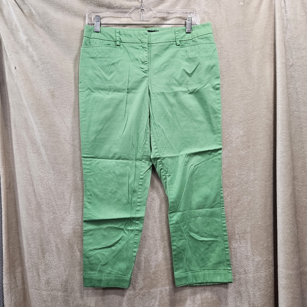 Womens 7th Avenue New York Green Slacks Pants Size 6